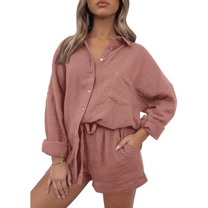 image:imageAUTOMET 2 Piece Sets For Women Lounge Wear Matching Two Piece Outfit01rust