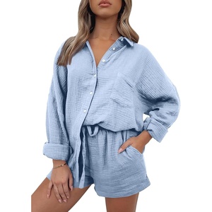 image:imageAUTOMET 2 Piece Sets For Women Lounge Wear Matching Two Piece Outfit01skyblue
