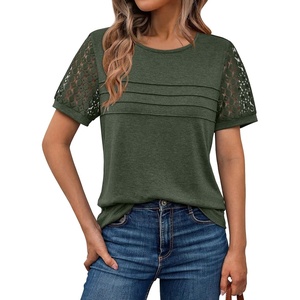 image:imageAUTOMET Short Sleeve Tops for Women Summer Dressy Casual Shirts 2026 BlouseArmy Green