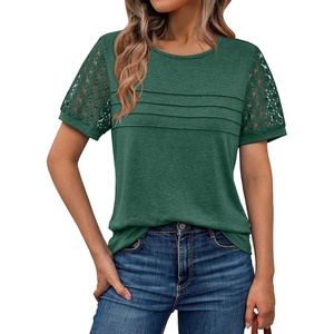 image:imageAUTOMET Short Sleeve Tops for Women Summer Dressy Casual Shirts 2026 BlouseGreen