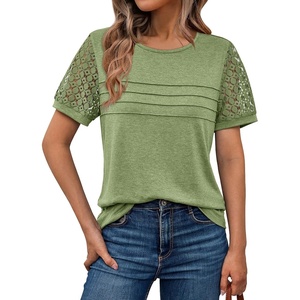 image:imageAUTOMET Short Sleeve Tops for Women Summer Dressy Casual Shirts 2026 BlouseMint Green