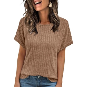 image:imageAUTOMET Womens Short Sleeve Tops Fall Shirts 2026 Lightweight SweaterKhaki