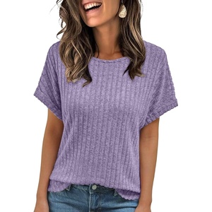 image:imageAUTOMET Womens Short Sleeve Tops Fall Shirts 2026 Lightweight SweaterPurple