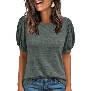 image:imageAUTOMET Womens Short Sleeve Tops Fall Sweater Dressy Casual Blouses 2026Darkgreen