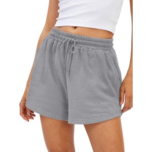 image:imageAUTOMET Womens Sweat Shorts with Pockets Casual Summer Comfy Lounge ShortsCharcoalgrey