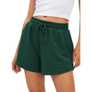 image:imageAUTOMET Womens Sweat Shorts with Pockets Casual Summer Comfy Lounge ShortsDarkgreen