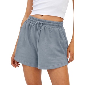 image:imageAUTOMET Womens Sweat Shorts with Pockets Casual Summer Comfy Lounge ShortsGreyblue