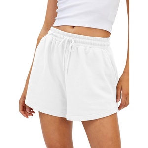 image:imageAUTOMET Womens Sweat Shorts with Pockets Casual Summer Comfy Lounge ShortsWhite