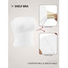 image:imageAUTOMET Double Lined Tube Top with Built in Bra Summer Backless Strapless Bandeau Cute Padded Tank Tops for Going Out WorkoutWhite