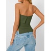 image:imageAUTOMET Going Out Tube Tops for Women 2026 Trendy Summer Off Shoulder Backless Cute Work Shirts Vacation Top Y2k OutfitsArmy Green