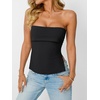 image:imageAUTOMET Going Out Tube Tops for Women 2026 Trendy Summer Off Shoulder Backless Cute Work Shirts Vacation Top Y2k OutfitsBlack