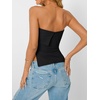 image:imageAUTOMET Going Out Tube Tops for Women 2026 Trendy Summer Off Shoulder Backless Cute Work Shirts Vacation Top Y2k OutfitsBlack