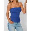 image:imageAUTOMET Going Out Tube Tops for Women 2026 Trendy Summer Off Shoulder Backless Cute Work Shirts Vacation Top Y2k OutfitsBlue