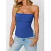 image:imageAUTOMET Going Out Tube Tops for Women 2026 Trendy Summer Off Shoulder Backless Cute Work Shirts Vacation Top Y2k OutfitsBlue