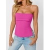 image:imageAUTOMET Going Out Tube Tops for Women 2026 Trendy Summer Off Shoulder Backless Cute Work Shirts Vacation Top Y2k OutfitsHot Pink