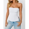 image:imageAUTOMET Going Out Tube Tops for Women 2026 Trendy Summer Off Shoulder Backless Cute Work Shirts Vacation Top Y2k OutfitsWhite