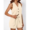 image:imageAUTOMET Summer Sets for Women Two Piece Vacation Outfits Short Set Button Down Business Casual Dressy 2 Piece Clothes 2026Beige