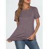 image:imageAUTOMET T Shirts Short Sleeve Crewneck Tees for Women Lightweight Soft Casual Summer Tops Clothes Spring Outfits 2026Rose Taupe