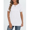 image:imageAUTOMET T Shirts Short Sleeve Crewneck Tees for Women Lightweight Soft Casual Summer Tops Clothes Spring Outfits 2026White