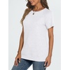 image:imageAUTOMET T Shirts Short Sleeve Crewneck Tees for Women Lightweight Soft Casual Summer Tops Clothes Spring Outfits 2026White