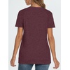 image:imageAUTOMET T Shirts Short Sleeve Crewneck Tees for Women Lightweight Soft Casual Summer Tops Clothes Spring Outfits 2026Wine