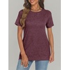 image:imageAUTOMET T Shirts Short Sleeve Crewneck Tees for Women Lightweight Soft Casual Summer Tops Clothes Spring Outfits 2026Wine