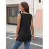image:imageAUTOMET Tank Top Women Summer 2026 V Neck Sleeveless Tee Cute ShirtsBlack