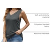 image:imageAUTOMET Tank Top Women Summer 2026 V Neck Sleeveless Tee Cute ShirtsGrey