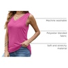 image:imageAUTOMET Tank Top Women Summer 2026 V Neck Sleeveless Tee Cute ShirtsHot Pink