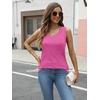 image:imageAUTOMET Tank Top Women Summer 2026 V Neck Sleeveless Tee Cute ShirtsHot Pink