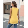 image:imageAUTOMET Tank Top Women Summer 2026 V Neck Sleeveless Tee Cute ShirtsYellow