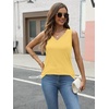 image:imageAUTOMET Tank Top Women Summer 2026 V Neck Sleeveless Tee Cute ShirtsYellow