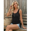 image:imageAUTOMET Tank Tops for Women Summer Sleeveless Loose Fit T Shirts Drawstring TeeBlack