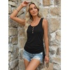 image:imageAUTOMET Tank Tops for Women Summer Sleeveless Loose Fit T Shirts Drawstring TeeBlack