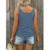 image:imageAUTOMET Tank Tops for Women Summer Sleeveless Loose Fit T Shirts Drawstring TeeBlue Green