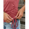 image:imageAUTOMET Tank Tops for Women Summer Sleeveless Loose Fit T Shirts Drawstring TeeRose Red