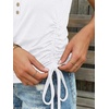 image:imageAUTOMET Tank Tops for Women Summer Sleeveless Loose Fit T Shirts Drawstring TeeWhite