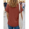 image:imageAUTOMET Women Tops Summer Sweaters Short Sleeve V Neck Henley Shirts Dressy Button BlousesMaple