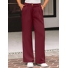 image:imageAUTOMET Women Wide Leg Dress Pants High Waisted Loose Fit Business Casual Work Trousers with Pockets 2026Wine Red