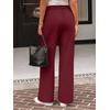 image:imageAUTOMET Women Wide Leg Dress Pants High Waisted Loose Fit Business Casual Work Trousers with Pockets 2026Wine Red