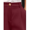 image:imageAUTOMET Women Wide Leg Dress Pants High Waisted Loose Fit Business Casual Work Trousers with Pockets 2026Wine Red