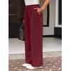 image:imageAUTOMET Women Wide Leg Dress Pants High Waisted Loose Fit Business Casual Work Trousers with Pockets 2026Wine Red