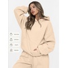 image:imageAUTOMET Womens 2 Piece Lounge Sweat Sets Fall Fashion Matching SweatsuitsApricot