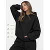 image:imageAUTOMET Womens 2 Piece Lounge Sweat Sets Fall Fashion Matching SweatsuitsBlack