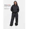 image:imageAUTOMET Womens 2 Piece Lounge Sweat Sets Fall Fashion Matching SweatsuitsBlack Polka Dot