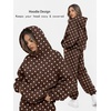 image:imageAUTOMET Womens 2 Piece Lounge Sweat Sets Fall Fashion Matching SweatsuitsBrown Polka Dot