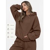 image:imageAUTOMET Womens 2 Piece Lounge Sweat Sets Fall Fashion Matching SweatsuitsCoffee