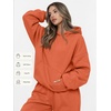 image:imageAUTOMET Womens 2 Piece Lounge Sweat Sets Fall Fashion Matching SweatsuitsOrange