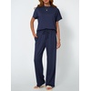 image:imageAUTOMET Womens 2 Piece Matching Lounge Sets 2026 Summer Mock Neck Sweatsuits Short Sleeve Loungewear Travel OutfitsNavyblue