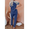 image:imageAUTOMET Womens 2 Piece Pajama Set Summer Lounge Sets Sleepwear with PocketsBlue